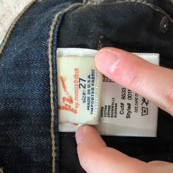 COH Kelly #001 Low Waist Bootcut Raw Hem Jeans - Picture 8 of 9